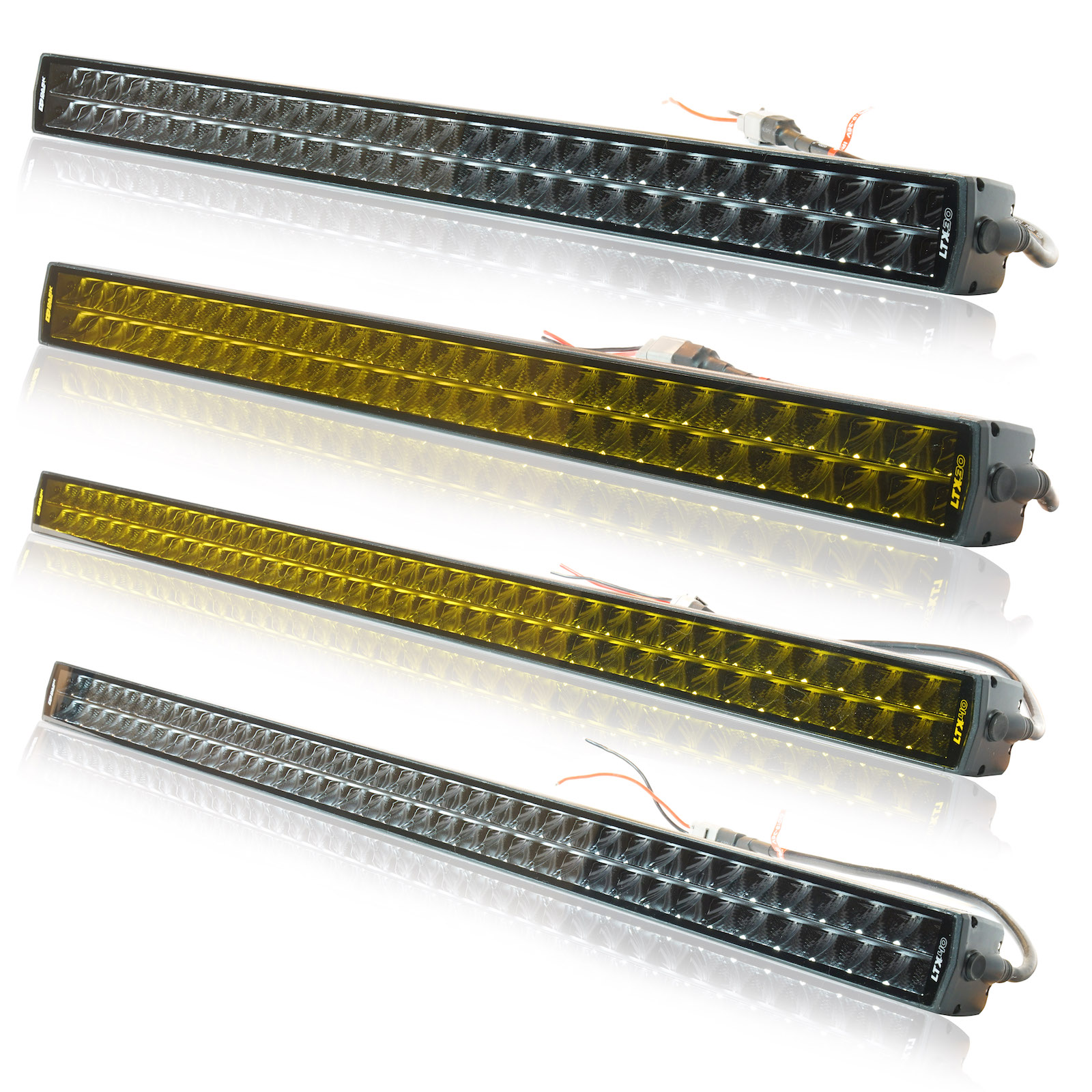 Dark Defense LTX & LTX-L Light Thrower Series Ultra-Slim Light Bar — 20" 30" 40"